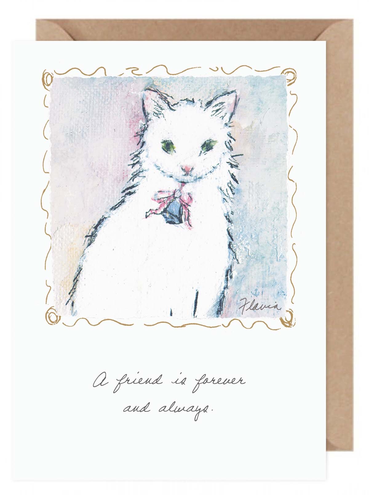 A Friend is Forever - a Flavia Weedn inspirational greeting card 0003-2076