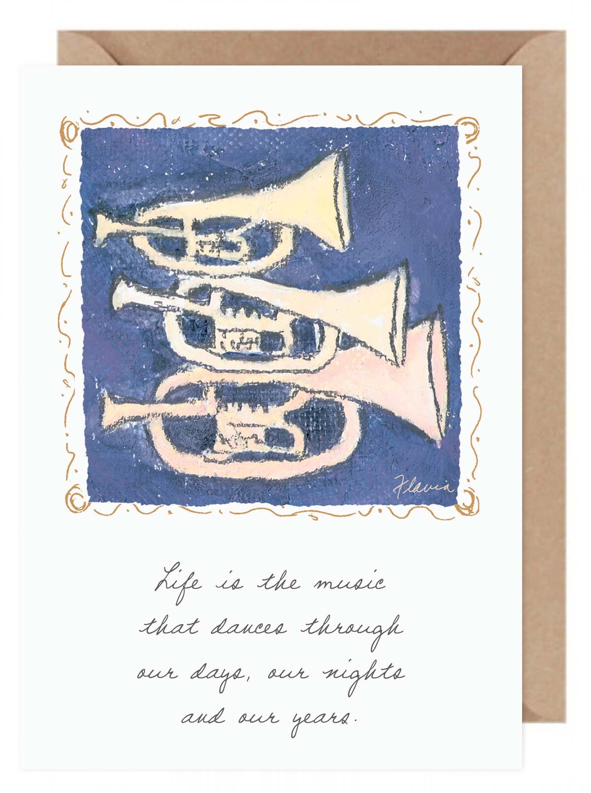 Life is Music - a Flavia Weedn inspirational greeting card 0003-2084