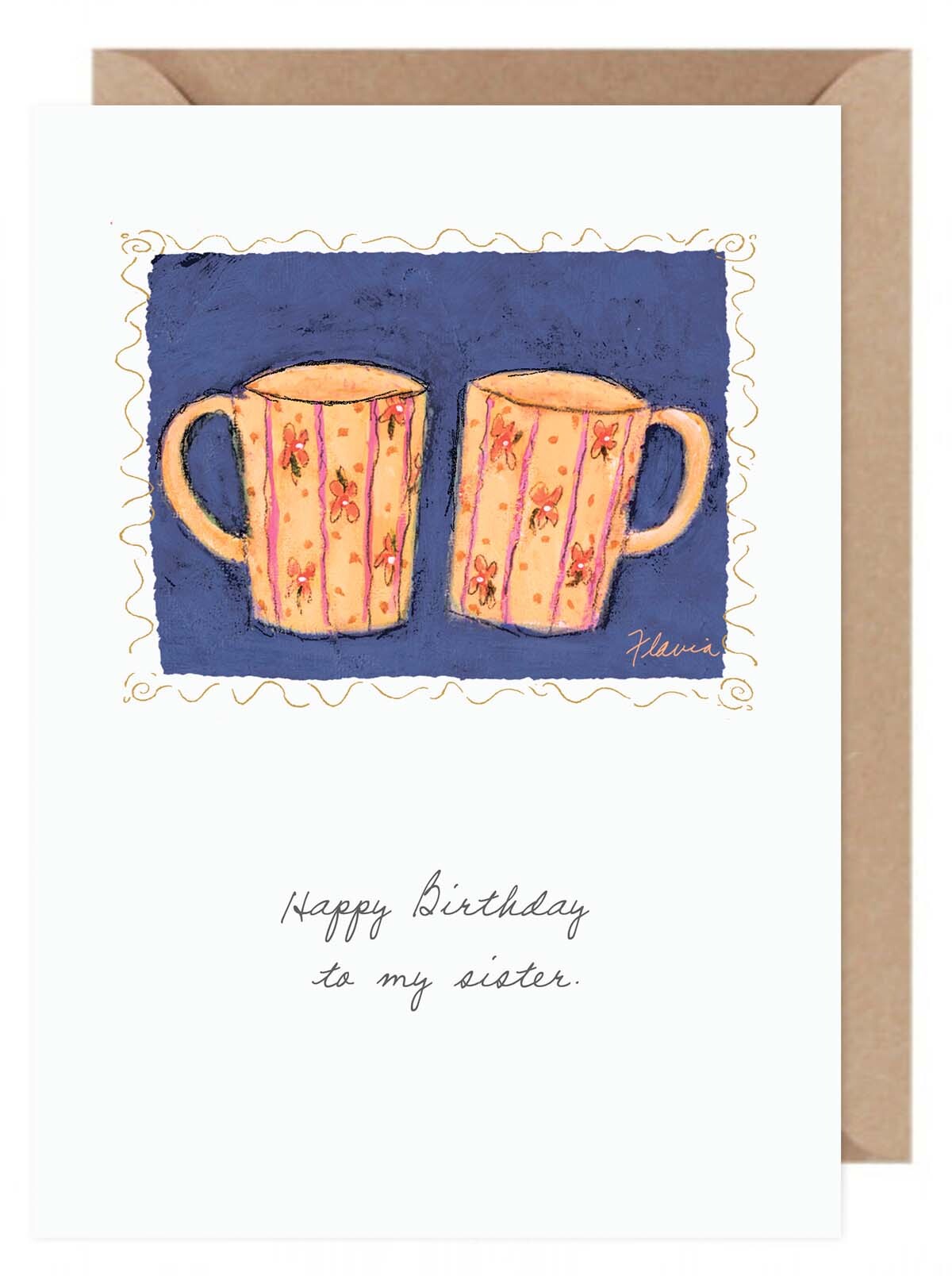 Sister's Birthday - a Flavia Weedn inspirational greeting card 0003-2169