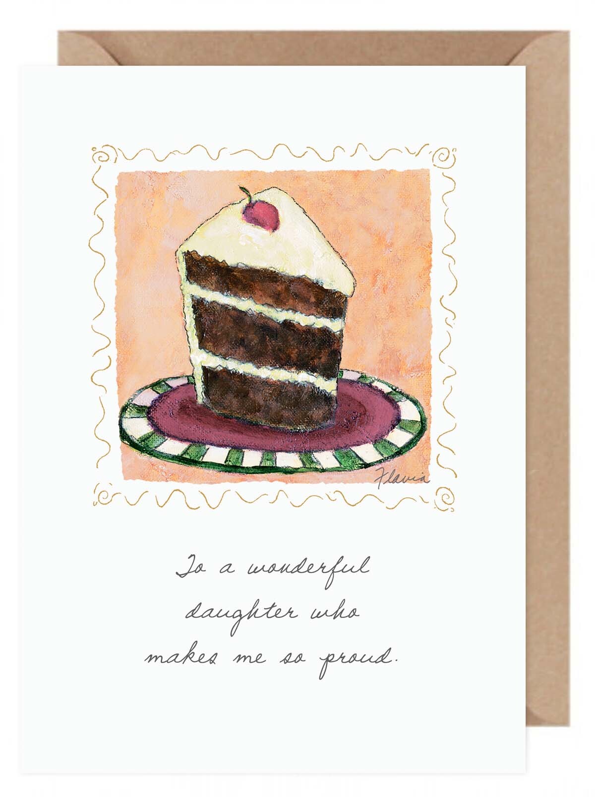 Chocolate Cake - a Flavia Weedn inspirational greeting card 0003-2174