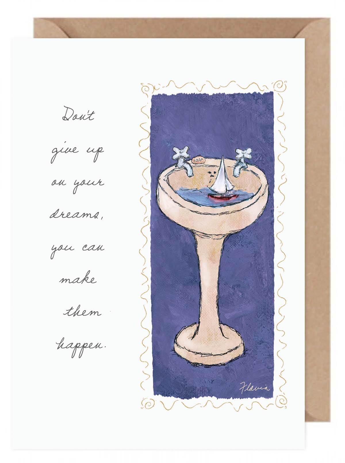 Don't Give Up - a Flavia Weedn inspirational greeting card 0003-2181
