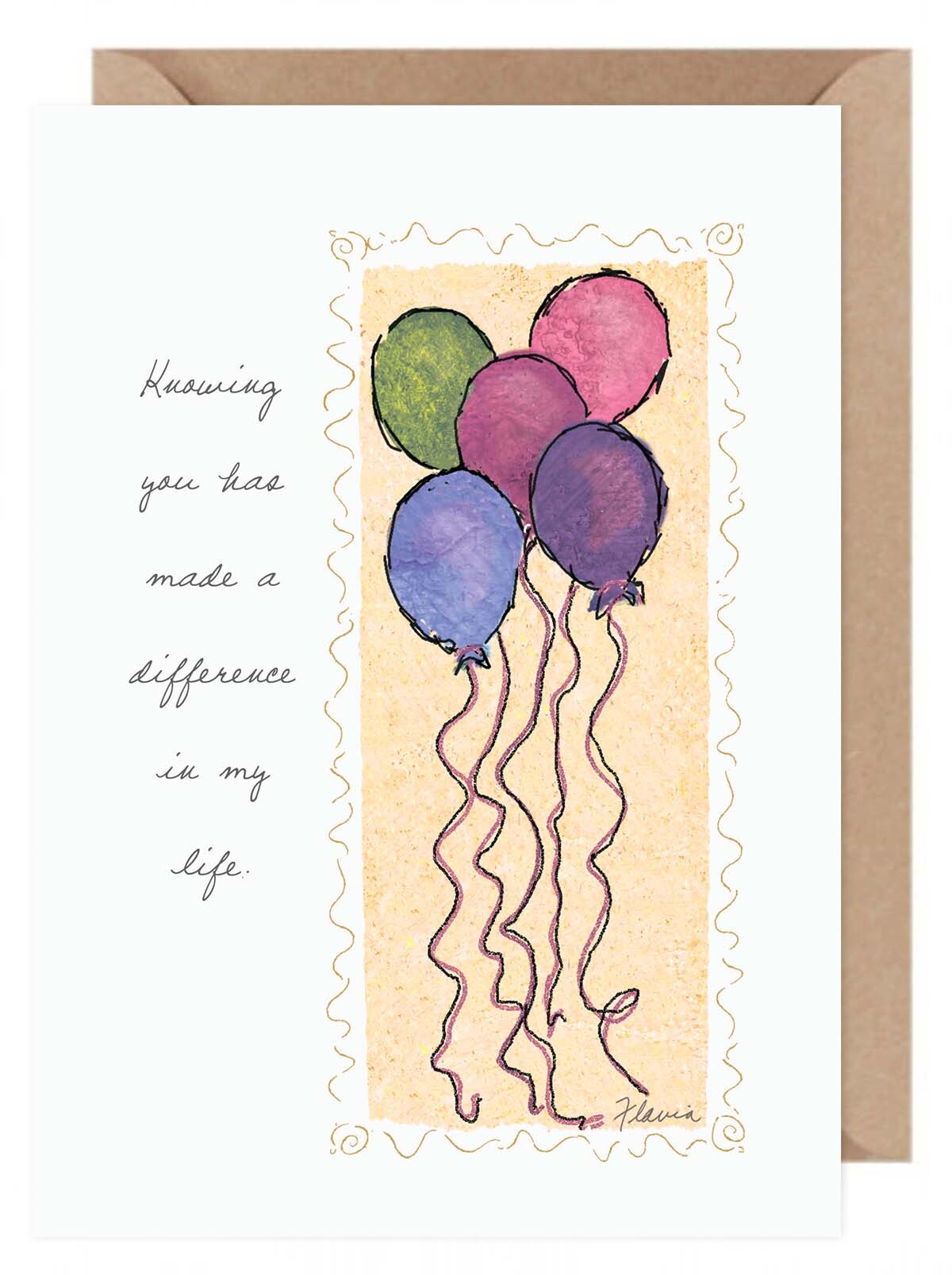 Knowing You - a Flavia Weedn inspirational greeting card 0003-2189