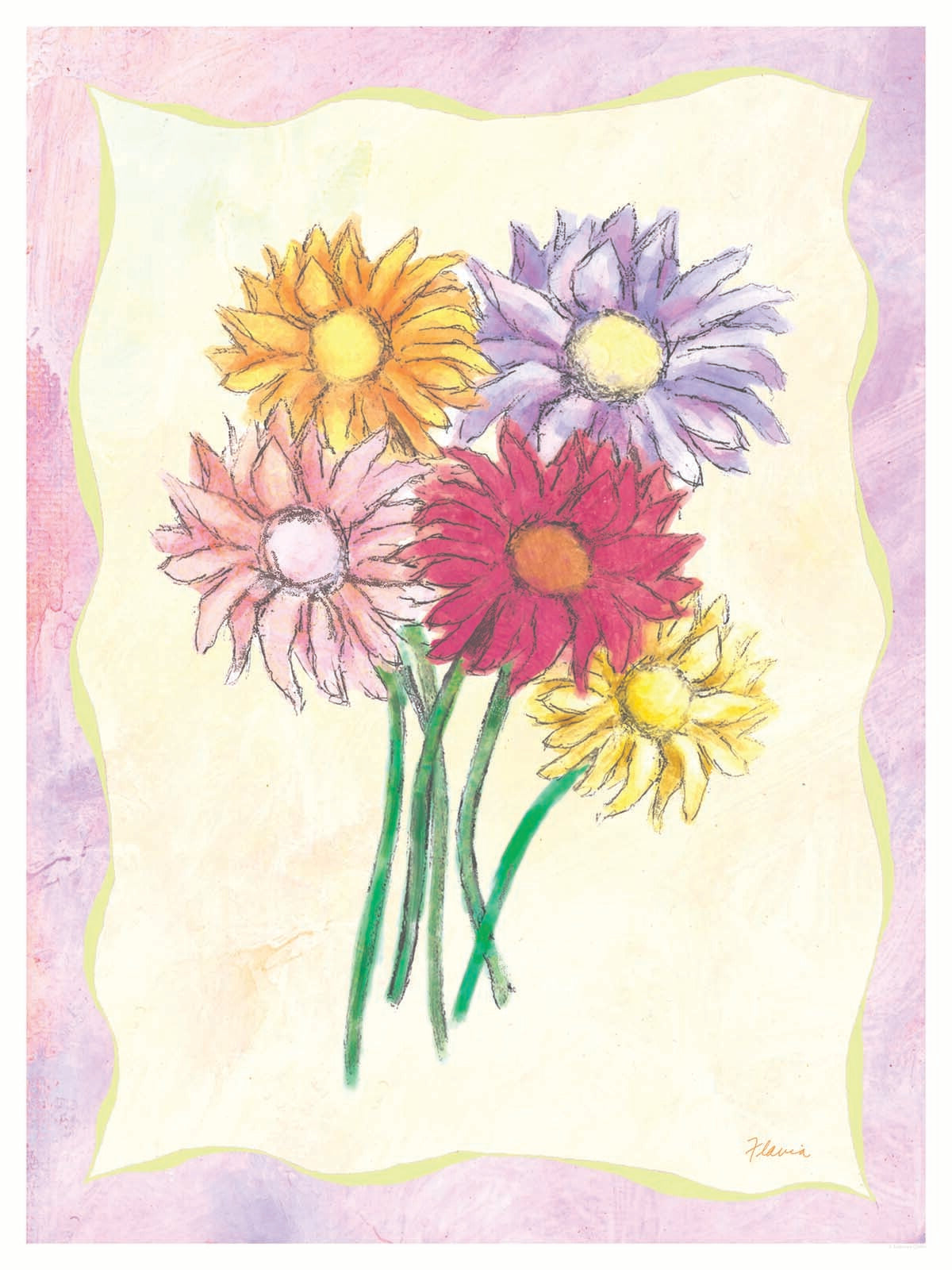 Gerber Daisies - by Flavia Weedn 0003-4440