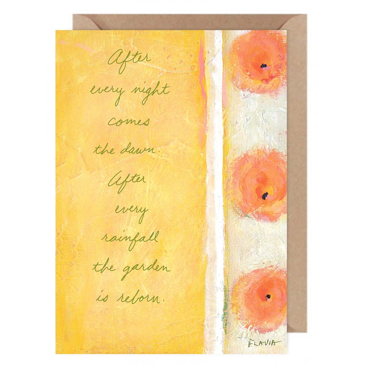 After Every Night Comes Dawn - a Flavia Weedn inspirational greeting card 0101-0007