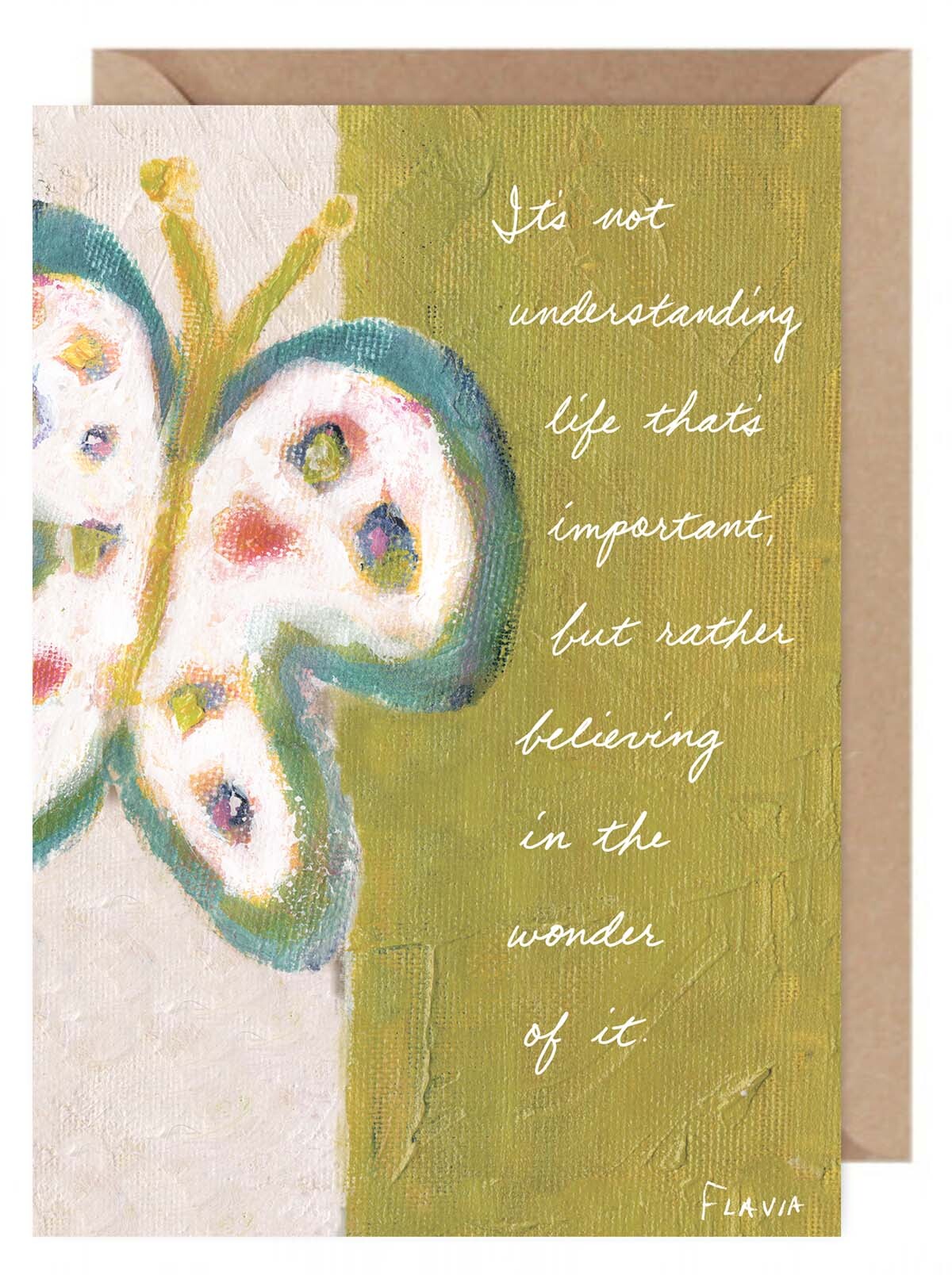 Understanding Life - a Flavia Weedn inspirational greeting card 0101-0031