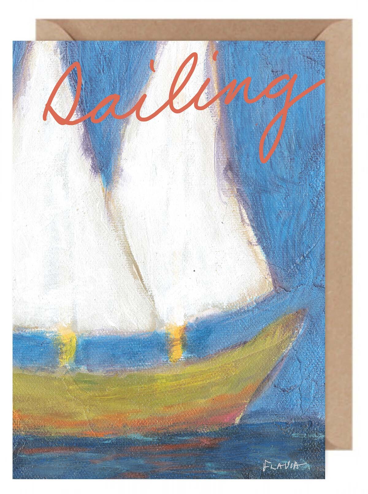 Sailing - a Flavia Weedn inspirational greeting card 0101-0036