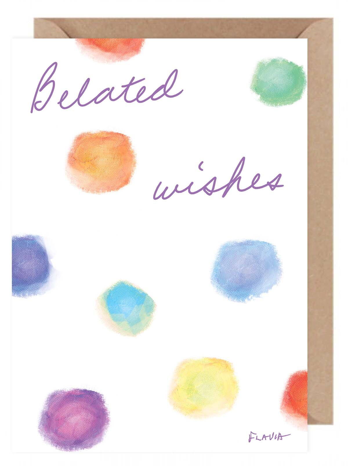 Belated Wishes - a Flavia Weedn inspirational greeting card 0101-0061