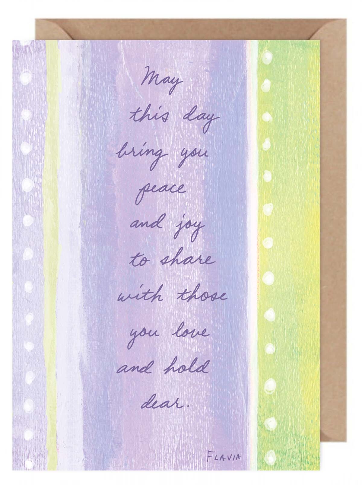 May This Day.. - a Flavia Weedn inspirational greeting card 0101-0075
