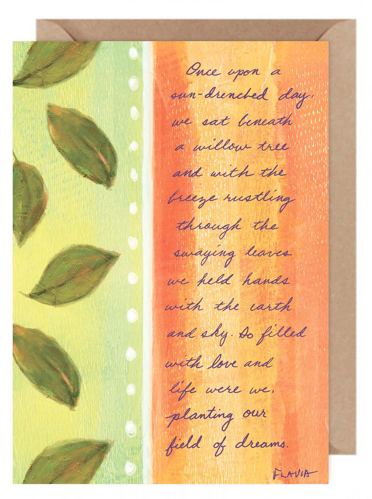 Once Upon a Sun-Drenched day - a Flavia Weedn inspirational greeting card   0101-0058