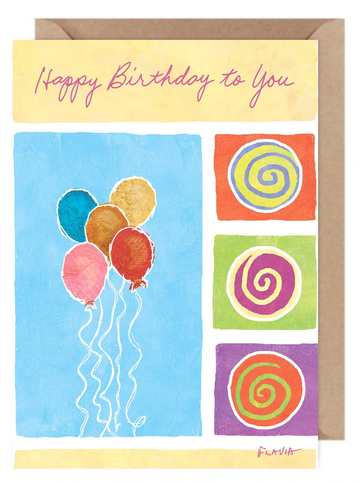 Happy Birthday To You - a Flavia Weedn inspirational greeting card  0101-0063