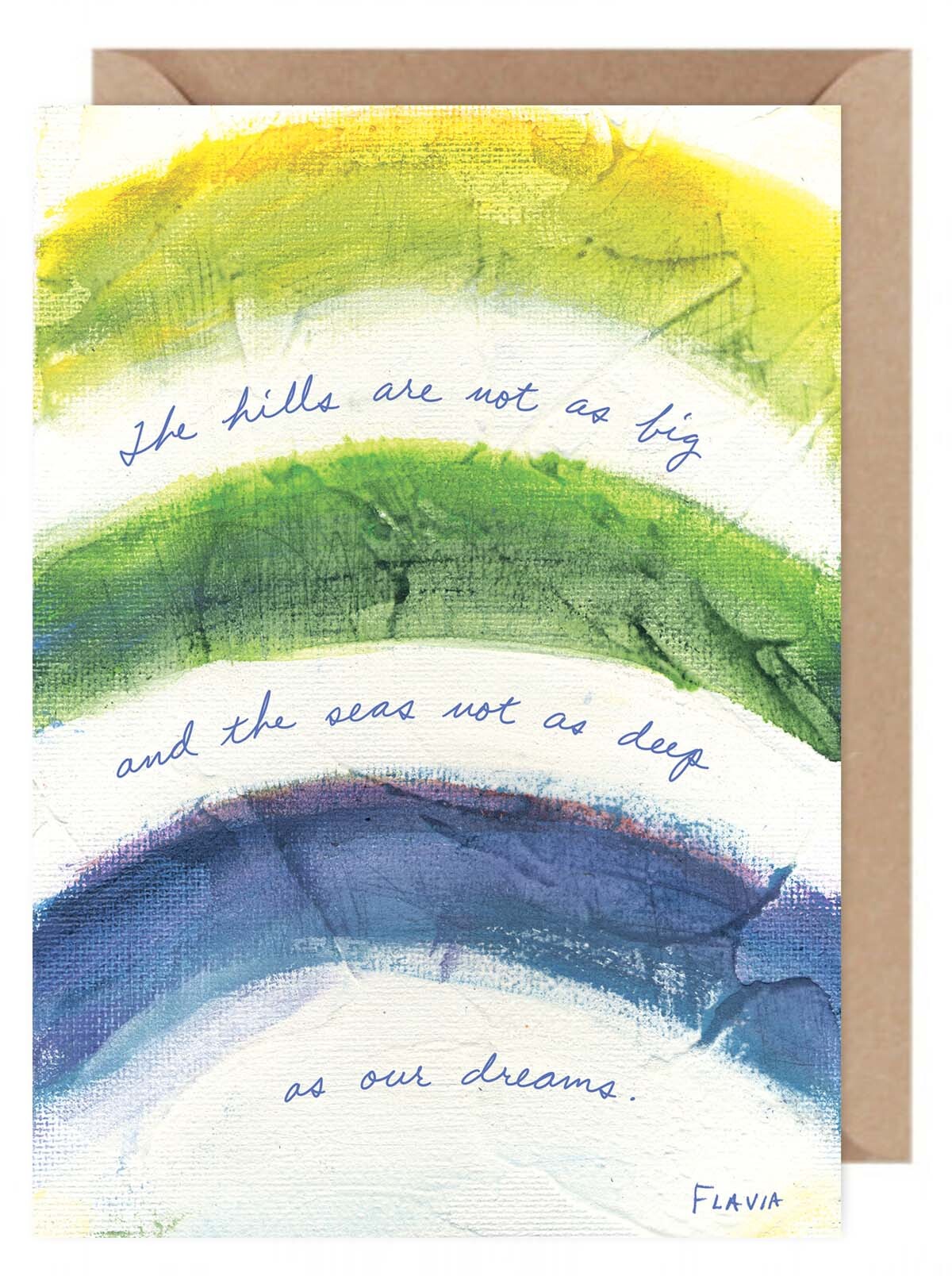 Our Dreams - a Flavia Weedn inspirational greeting card  0101-0073