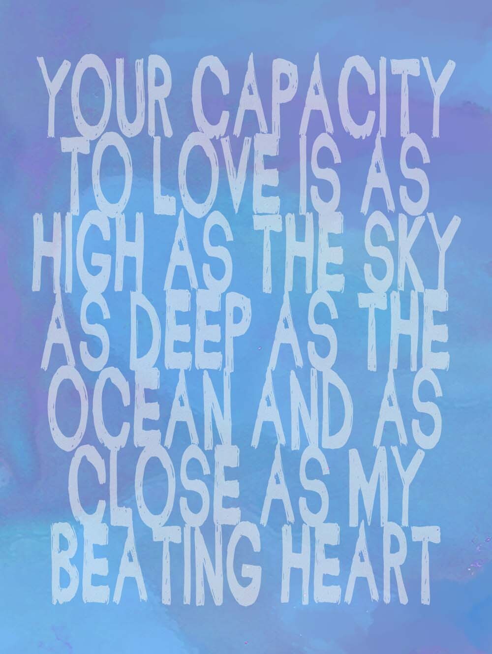 Capacity To Love  4444-0126